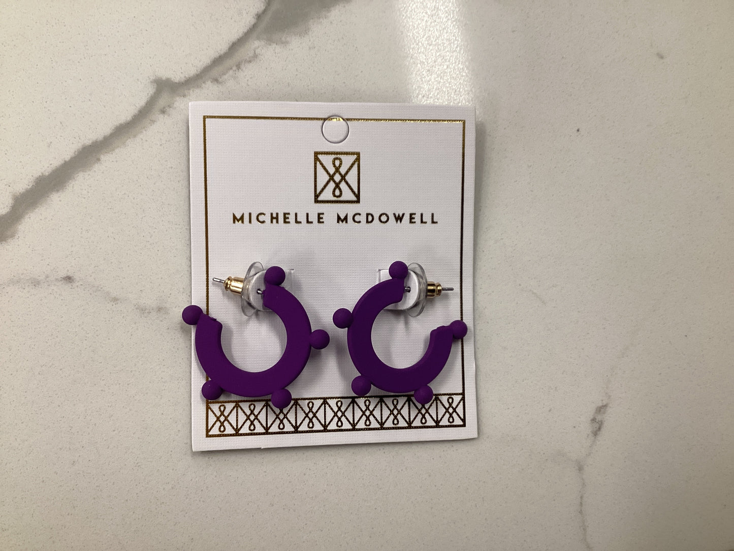 Astrid Purple Earrings