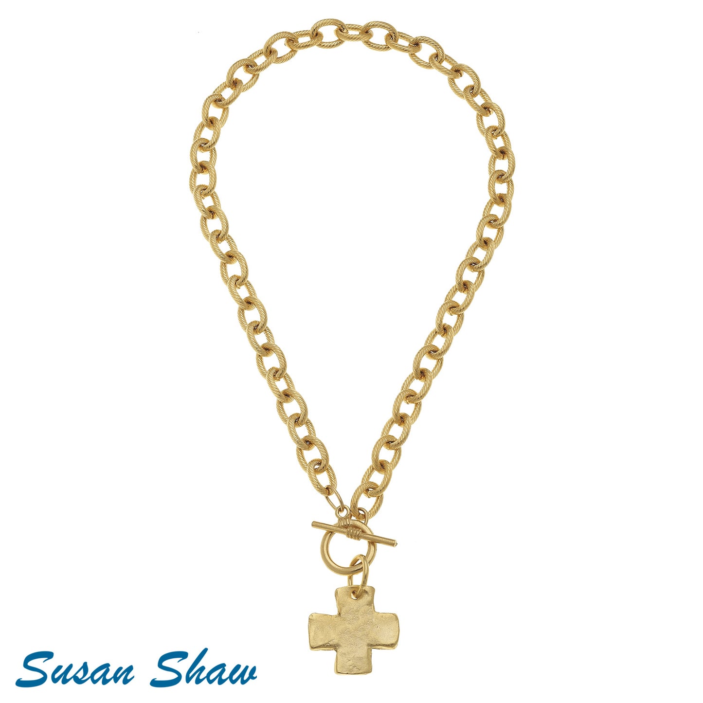 Classic Cross Toggle Necklace