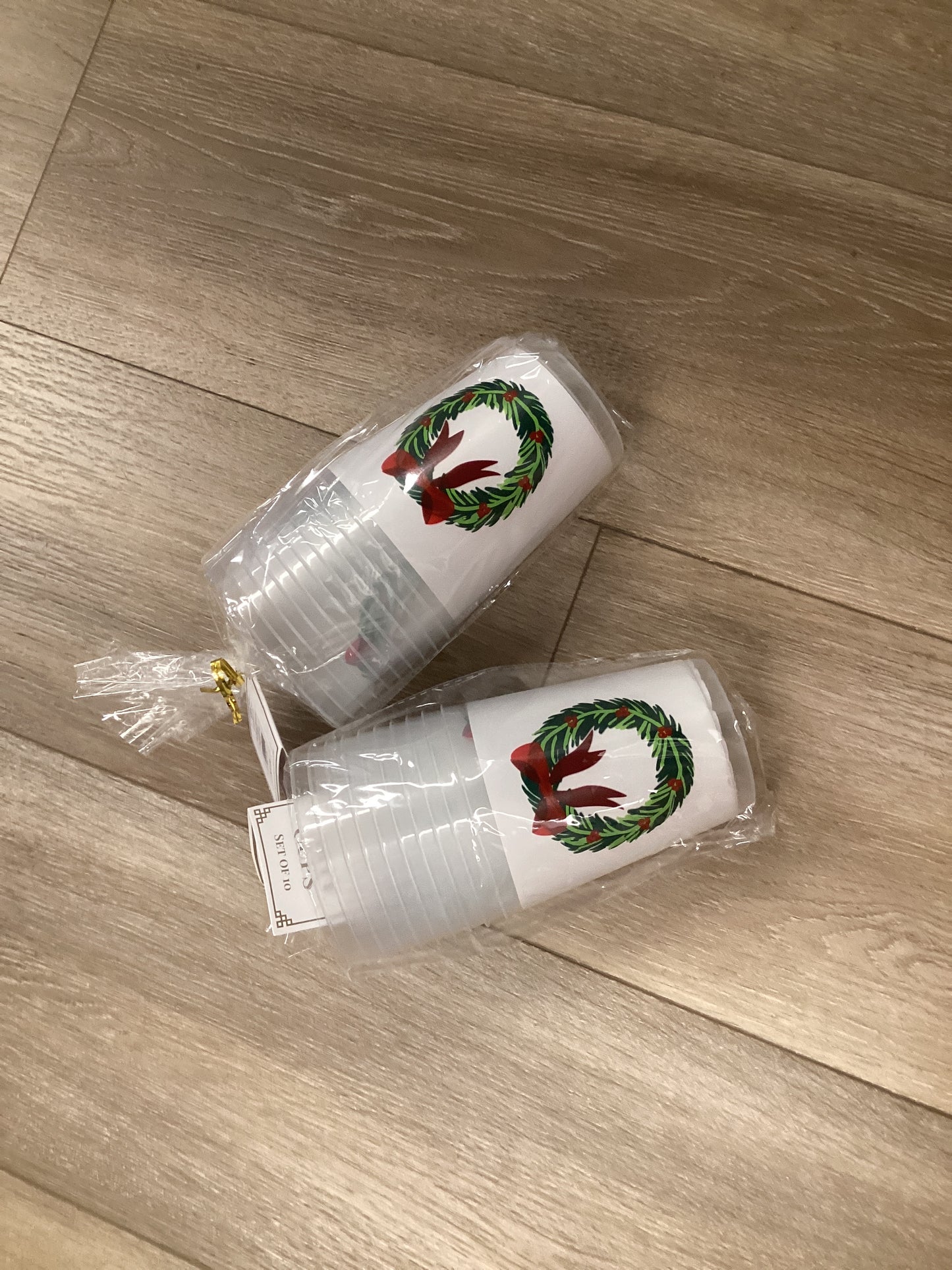 Christmas Frosted Party Cups