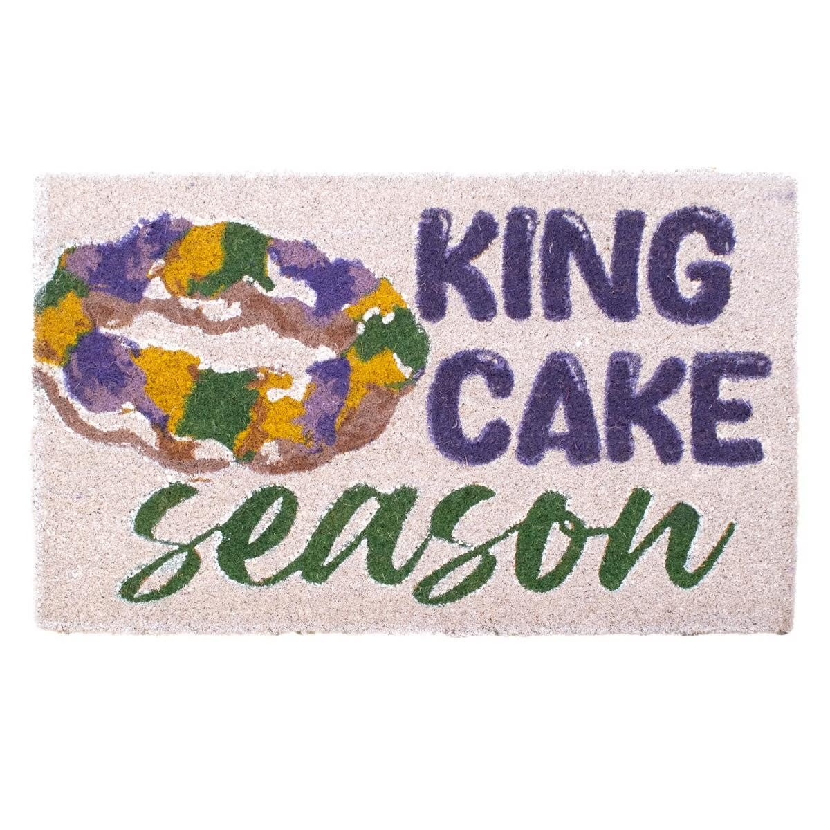 King Cake Love Coir Doormat