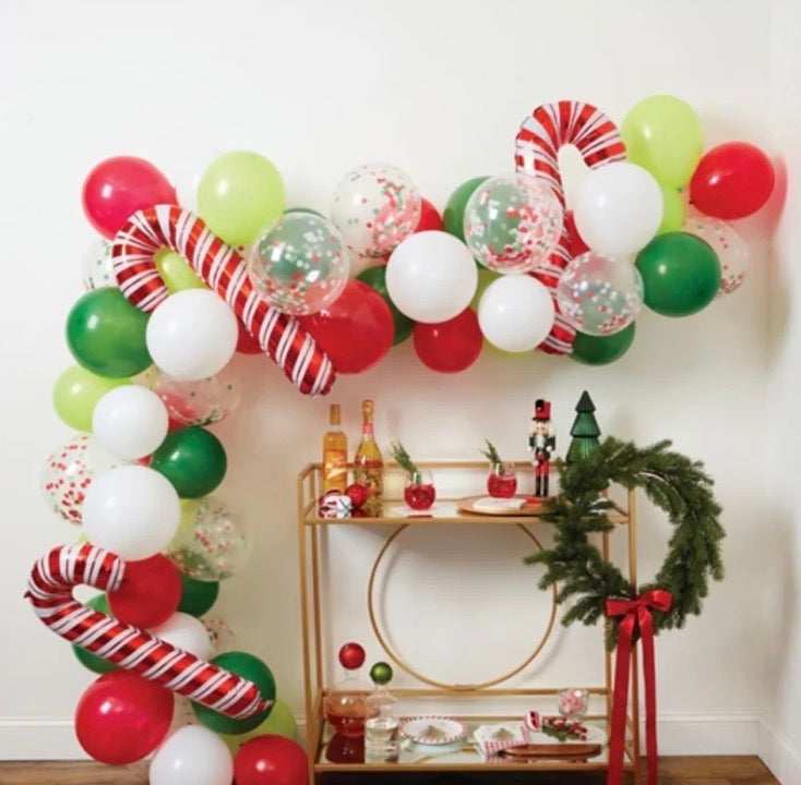 Candy Cane Holiday Balloon Kit