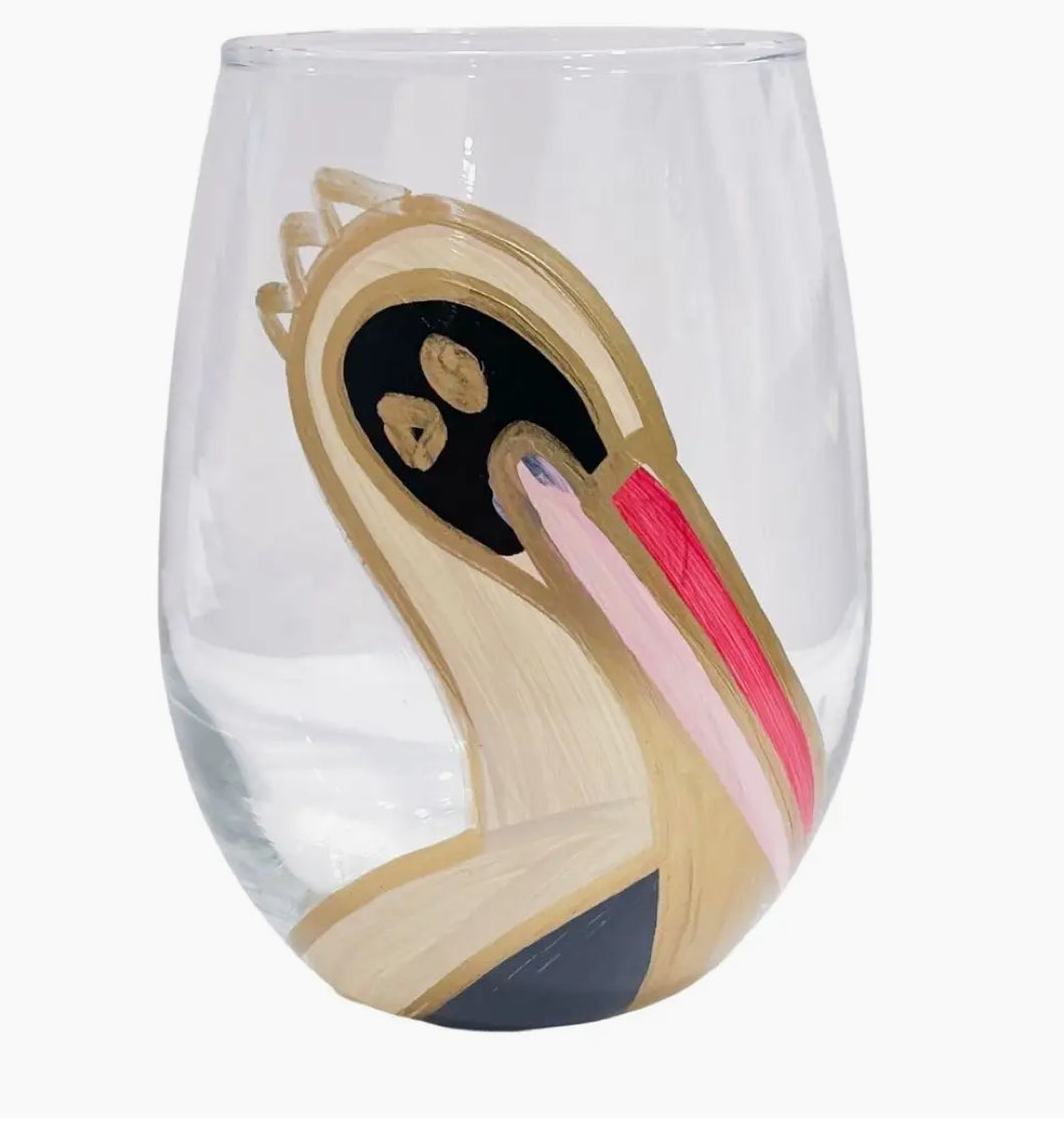 Hand Painted Wine Glasses