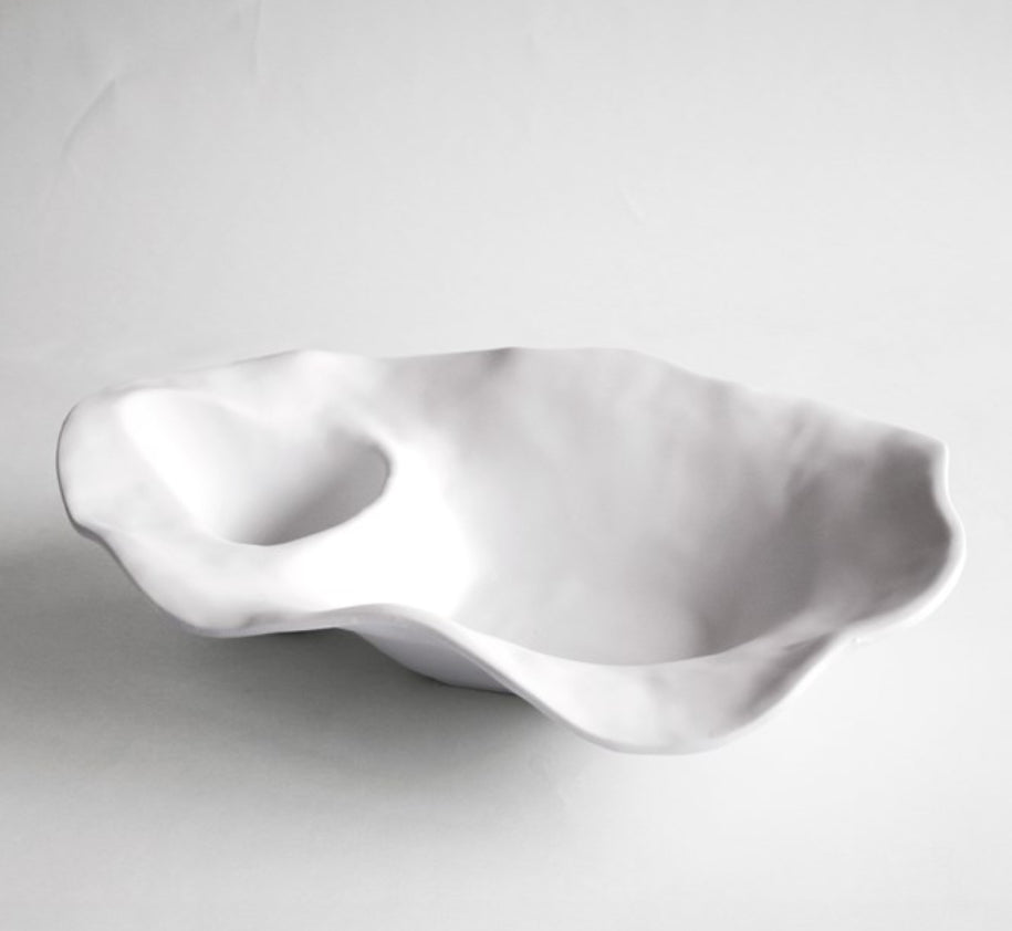 VIDA Ocean Lg Oval Crab Platter (White)
