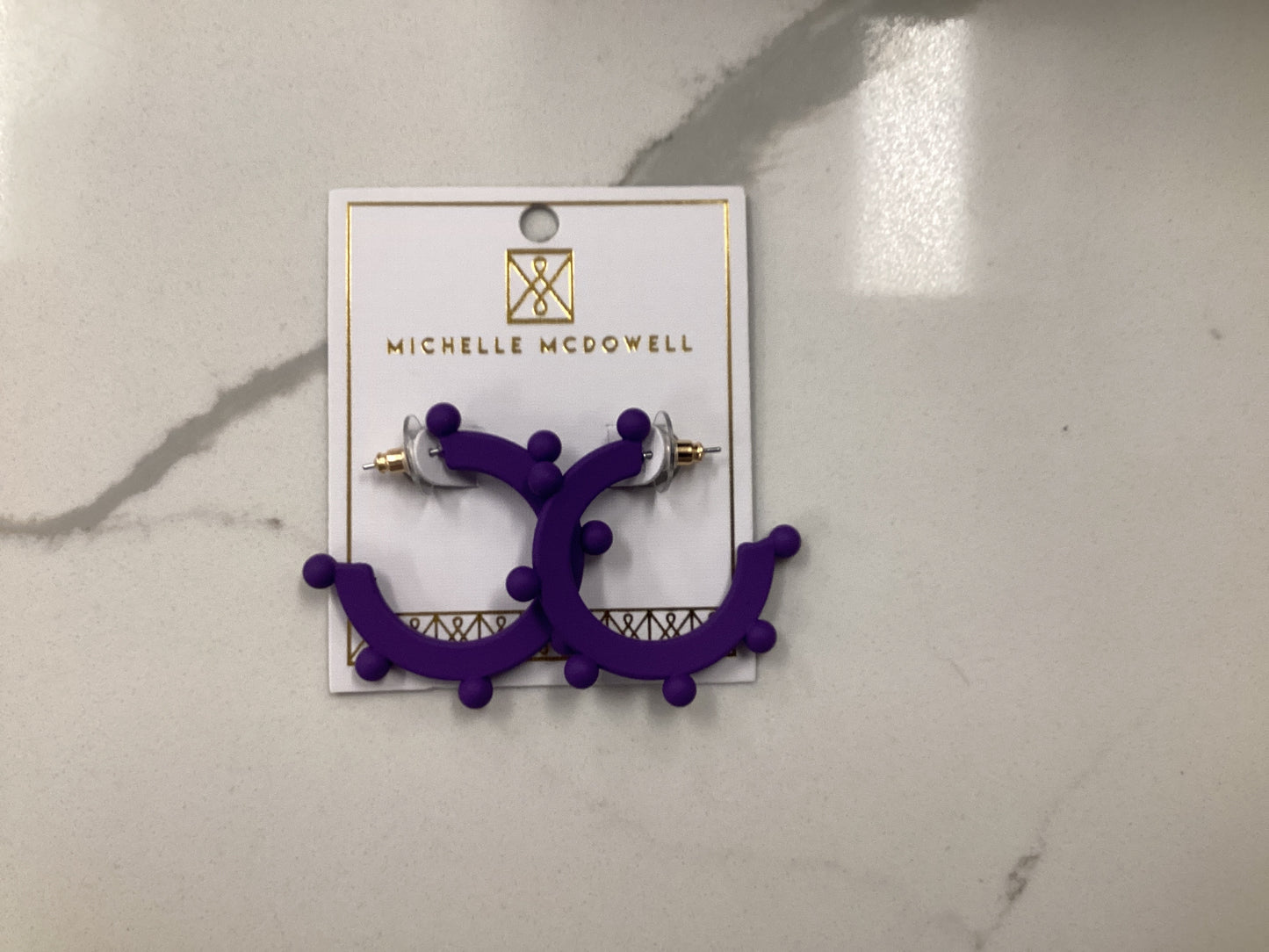 Astrid Purple Earrings