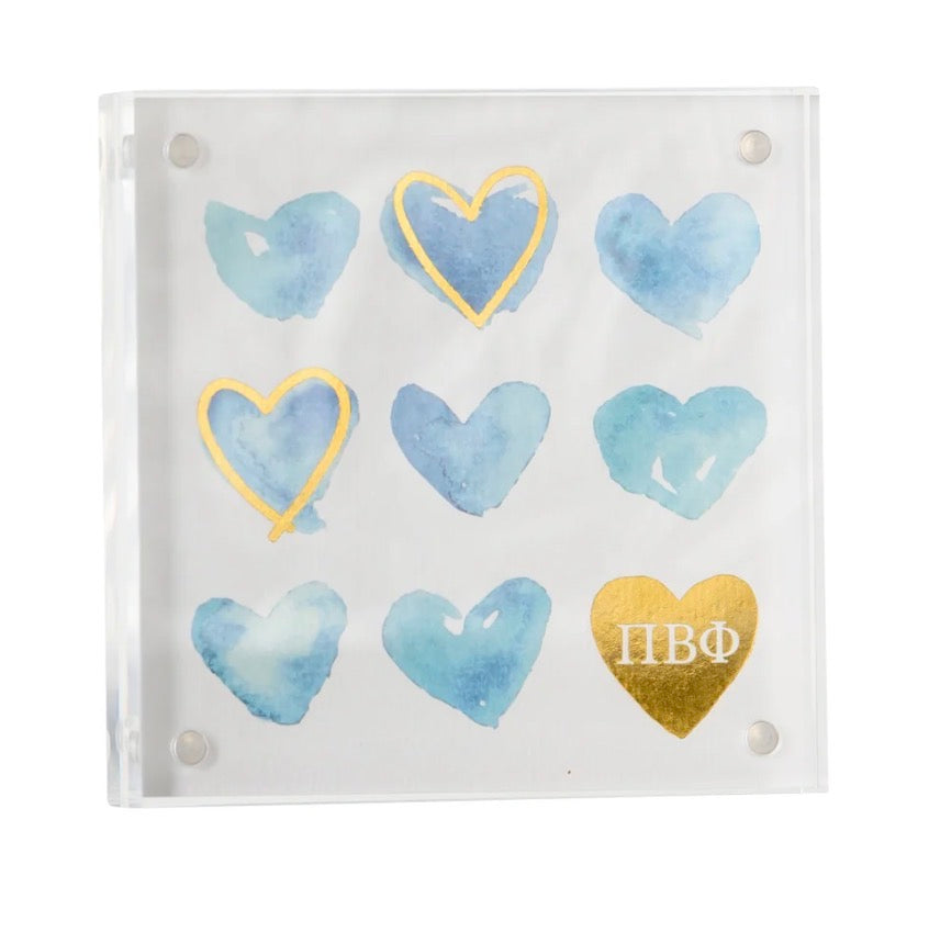 Sorority heart mini print