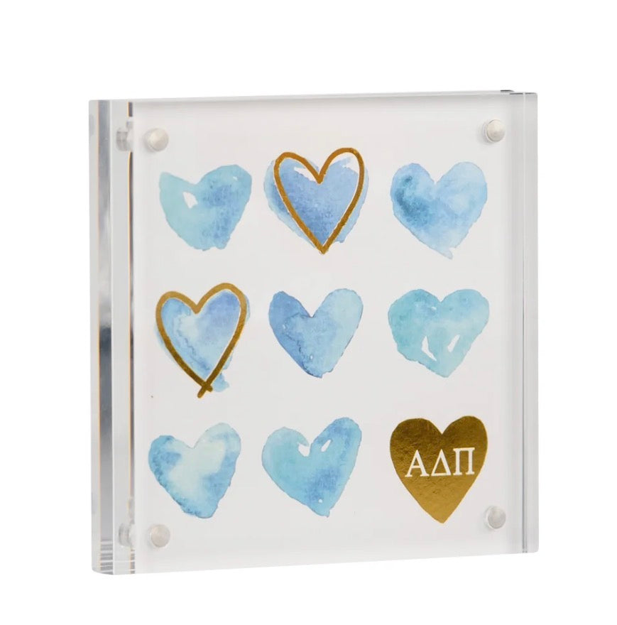 Sorority heart mini print