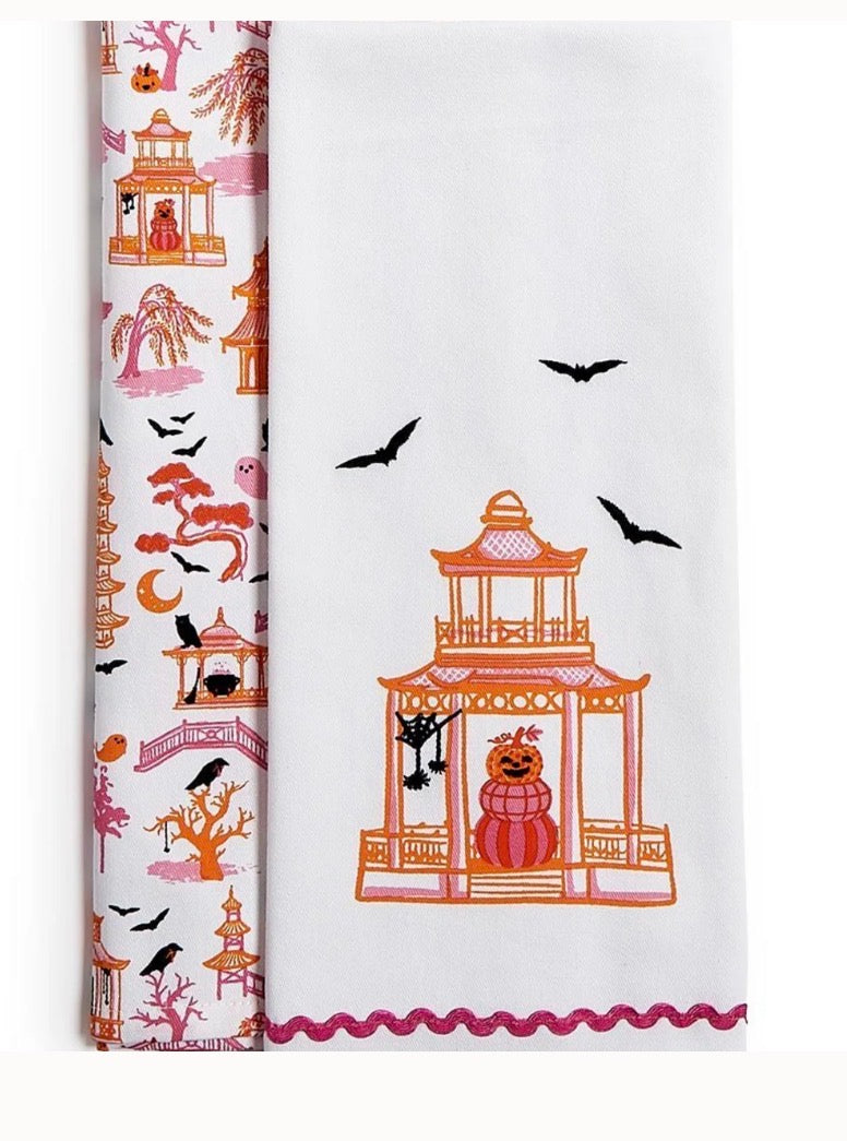 Haunted Pagoda Dish Towels