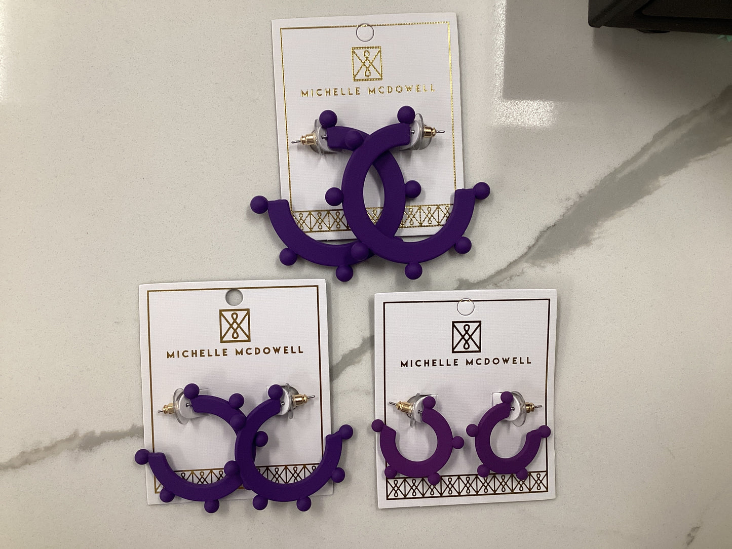 Astrid Purple Earrings