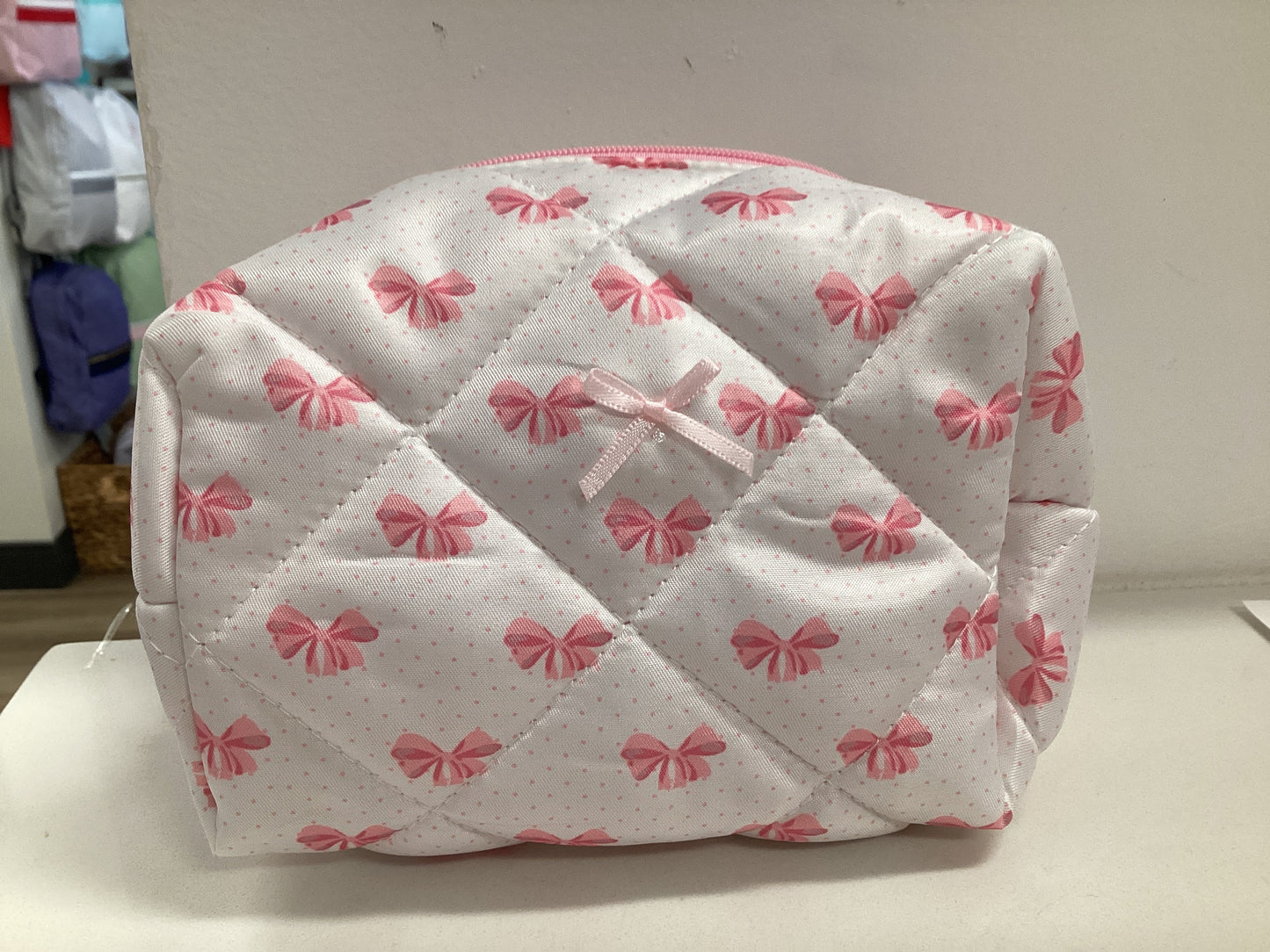 Sweet Cosmetic Pink Bow Bag