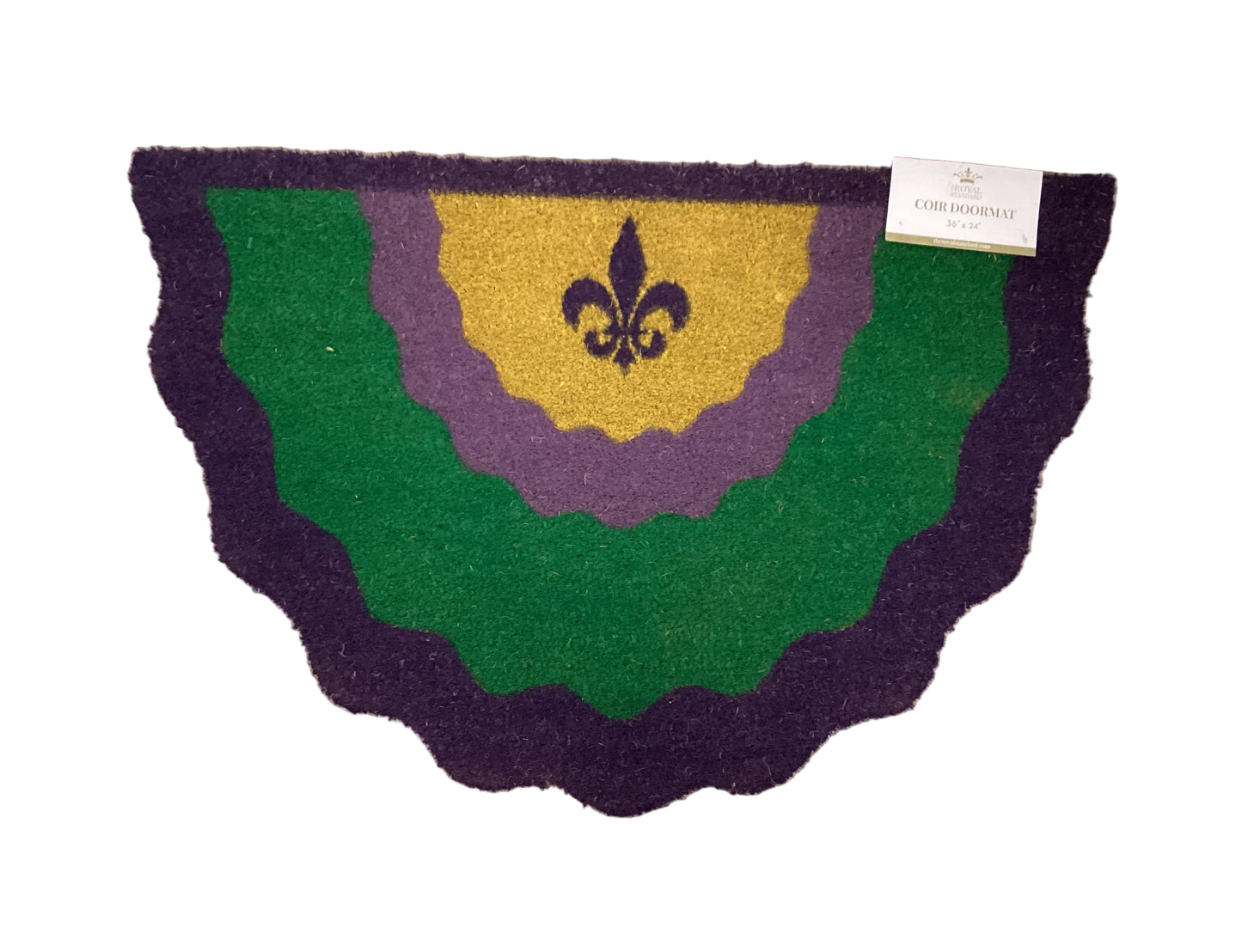Mardi Gras Bunting Coir Doormat