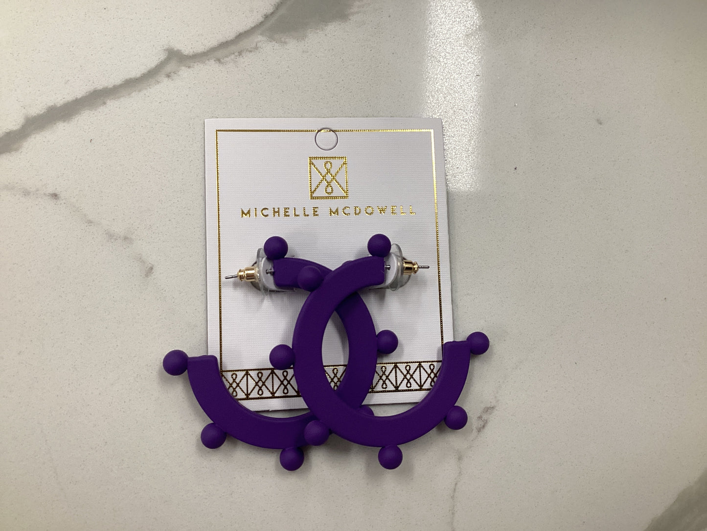 Astrid Purple Earrings
