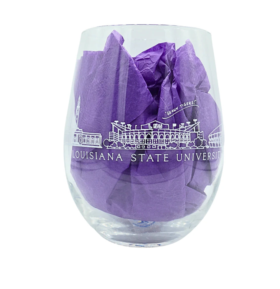 Gameday Skyline Wine Glass