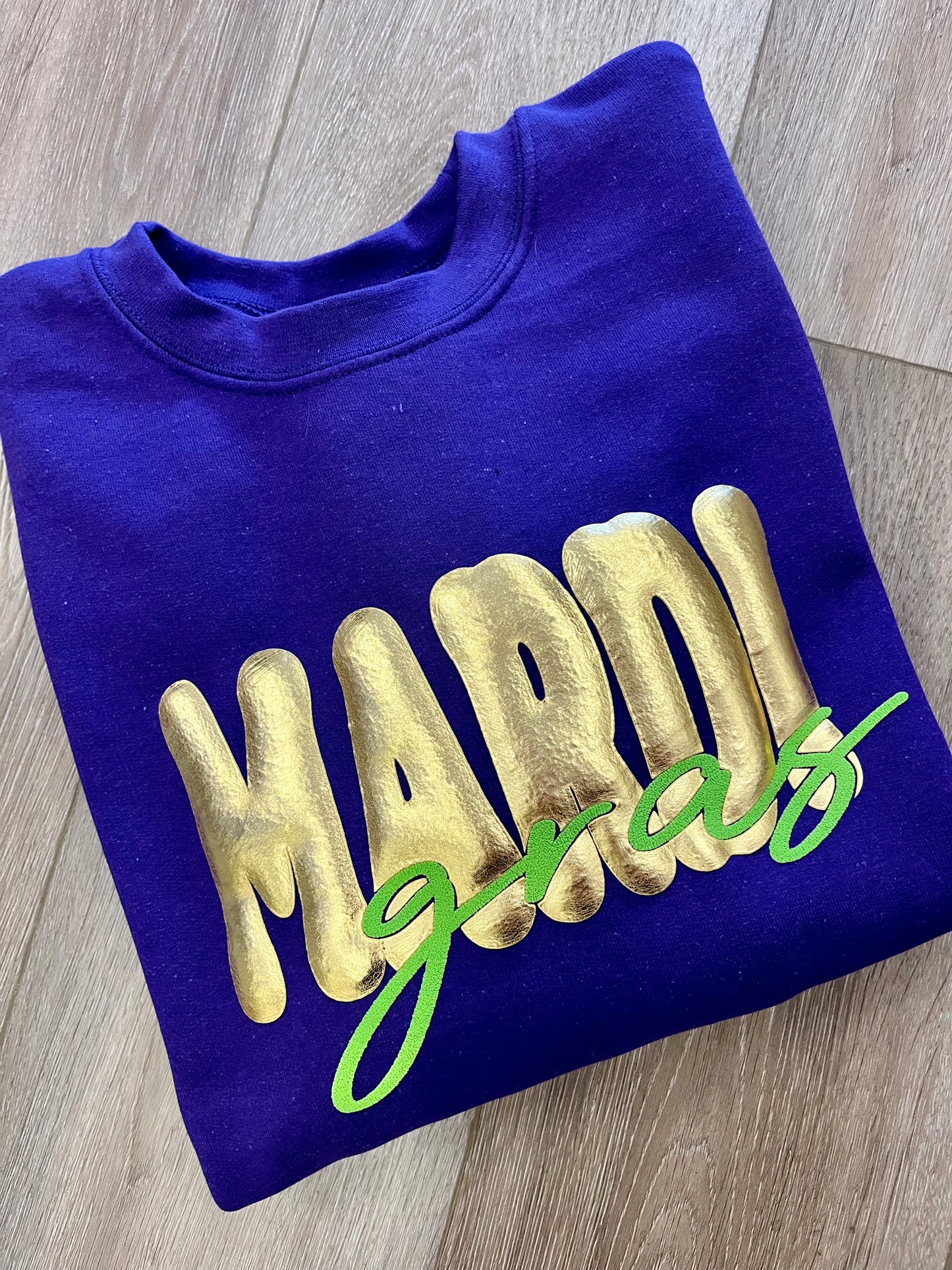 Mardi Gras Sweatshirt (script)