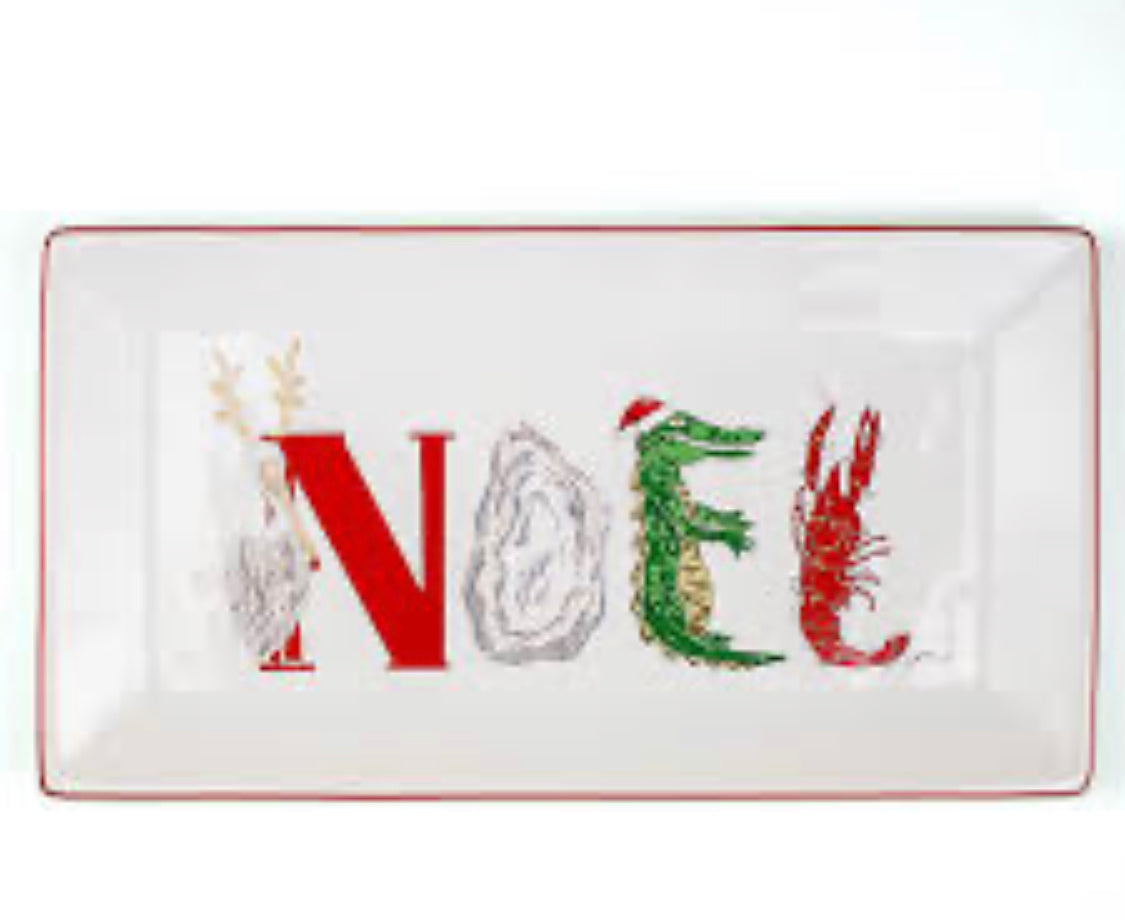 Cajun Noel Rectangle Platter