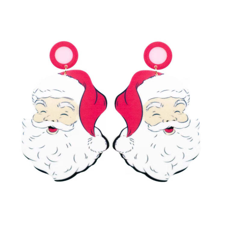 HoHoHo Santa Earrings
