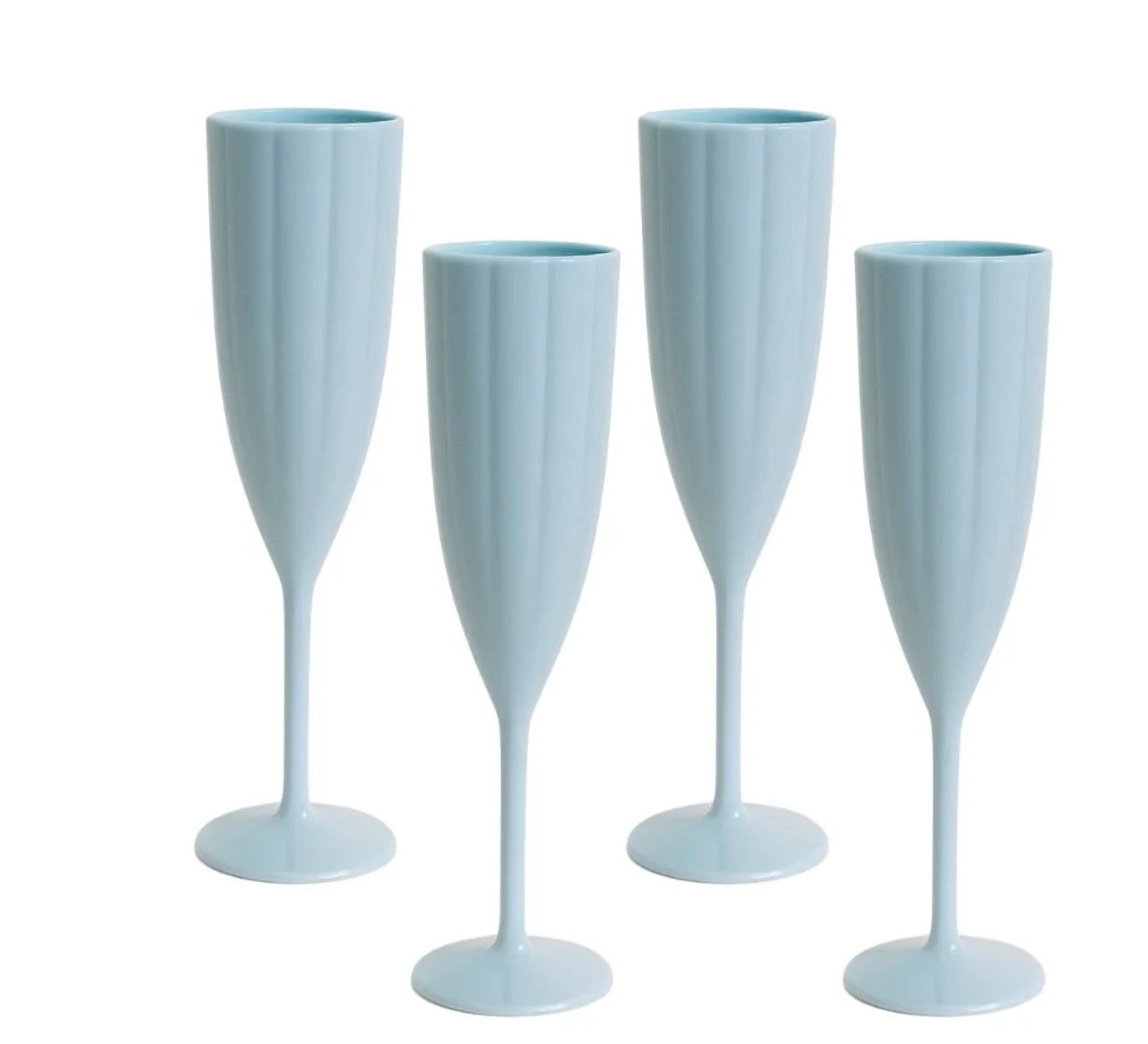 Garden Party Scalloped Champagne Flutes