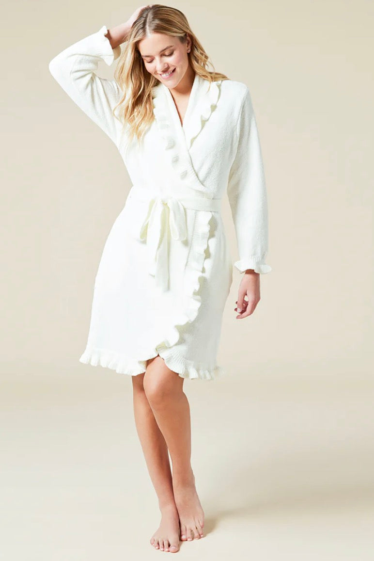 Ruffle Chenille Robe
