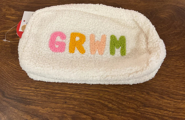 GRWM Fuzzy Pouch