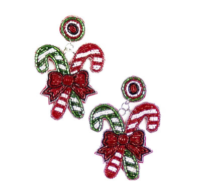 Christmas Beaded Earrings