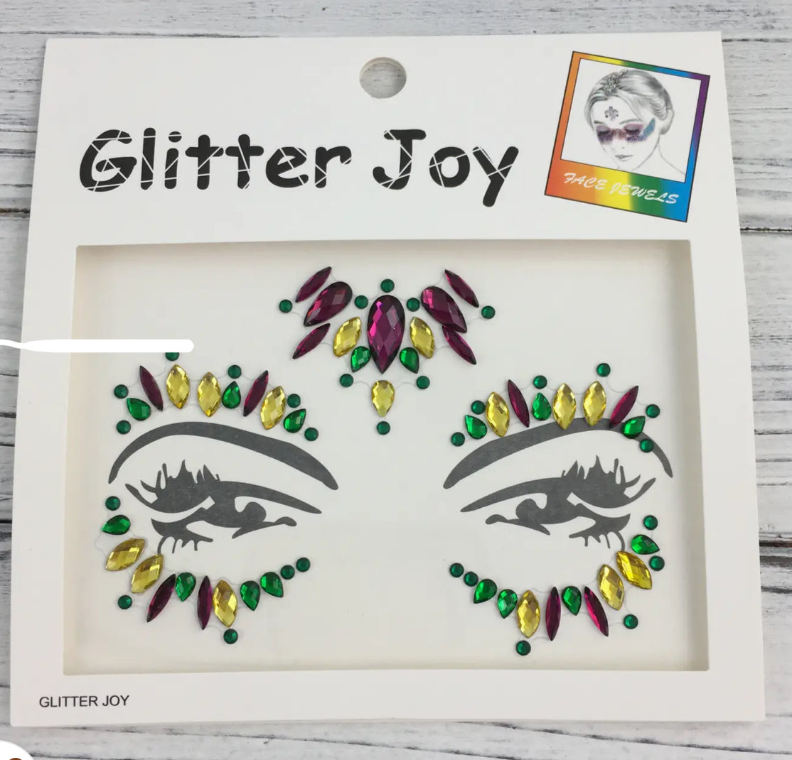 Mardi Gras Face Jewels