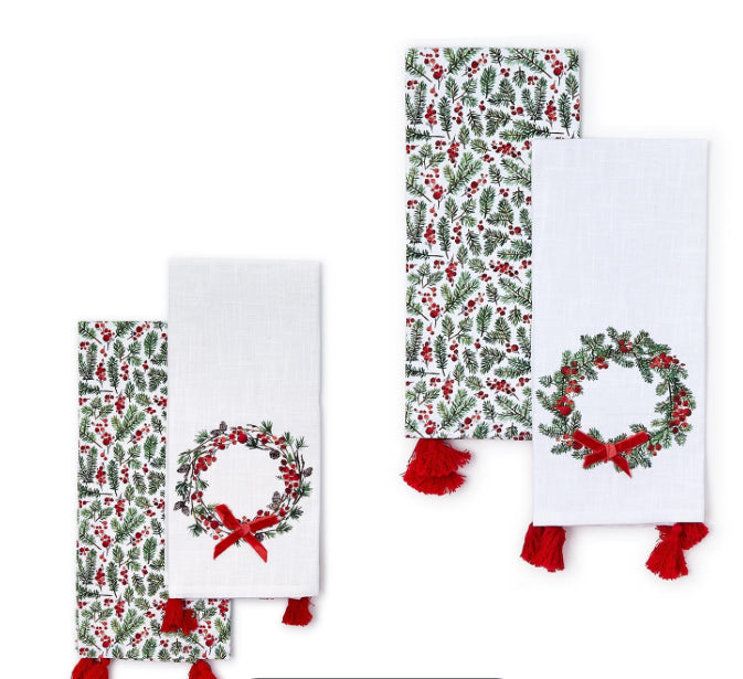 Merry Berry Set Of Two Dish Towels
