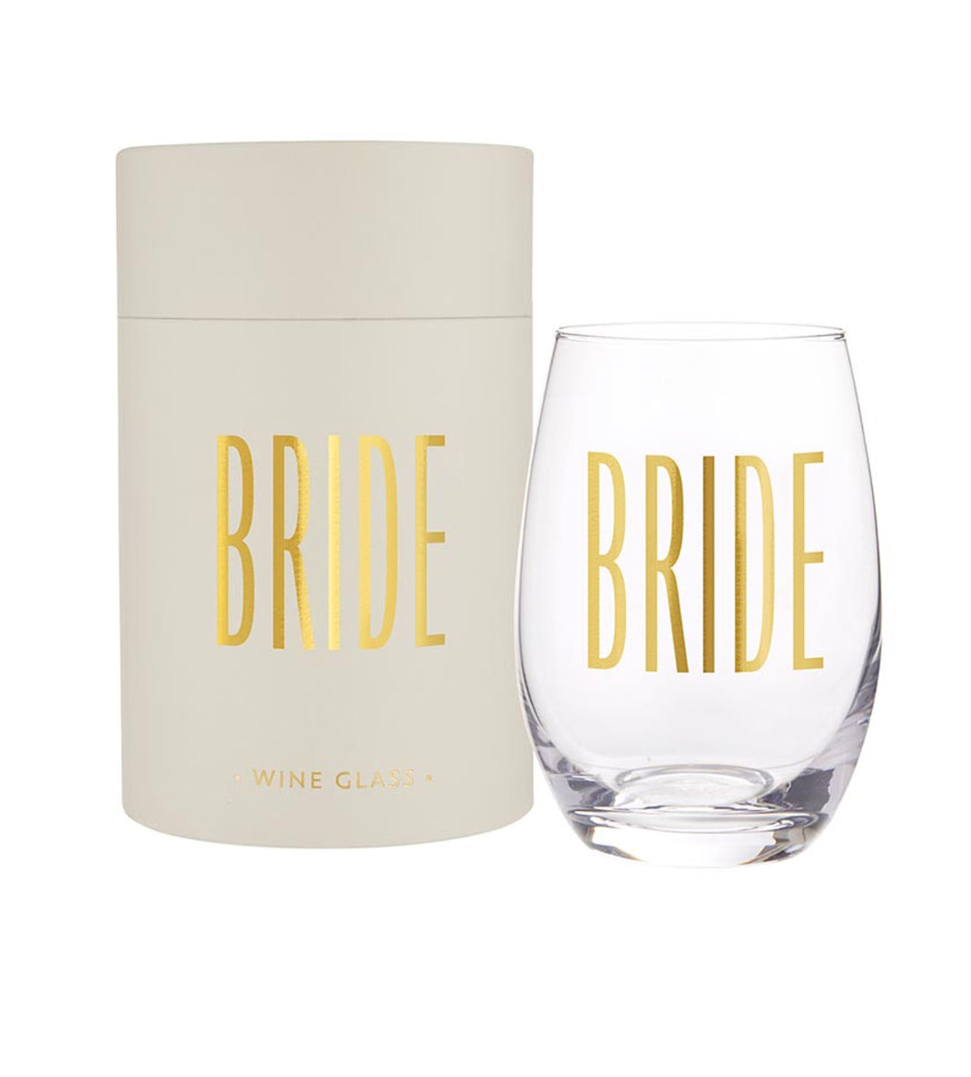 Bride Stemless Wine Glass