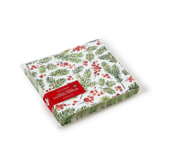 Merry Berry Paper Cocktail Napkins