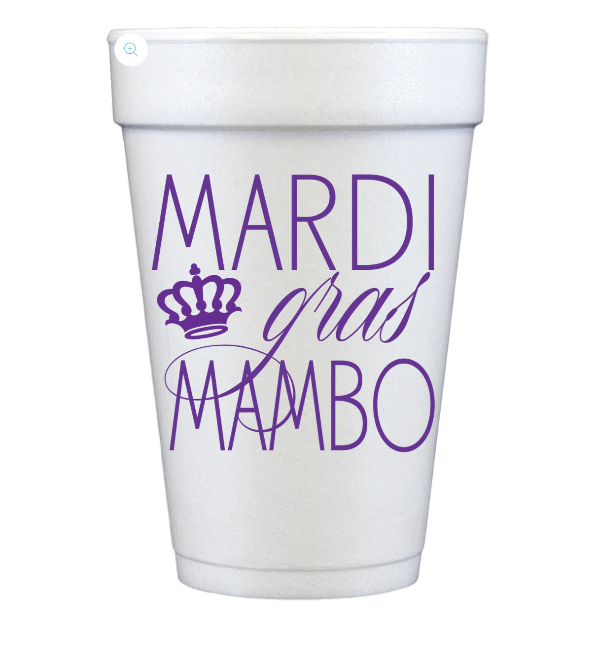 Mardi Gras Foam 20oz Cups
