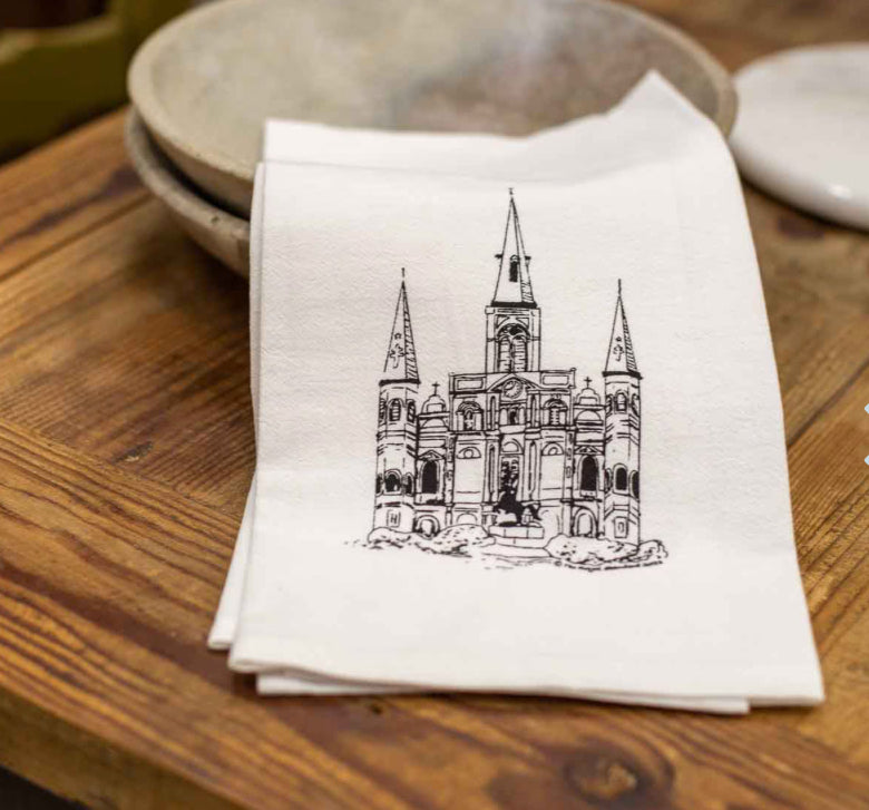 New Orleans Flour Sack Hand Towel