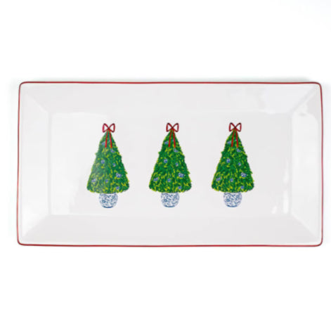 Grand Christmas Tree Rectangle Platter