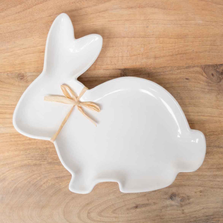 Bunny Platter White