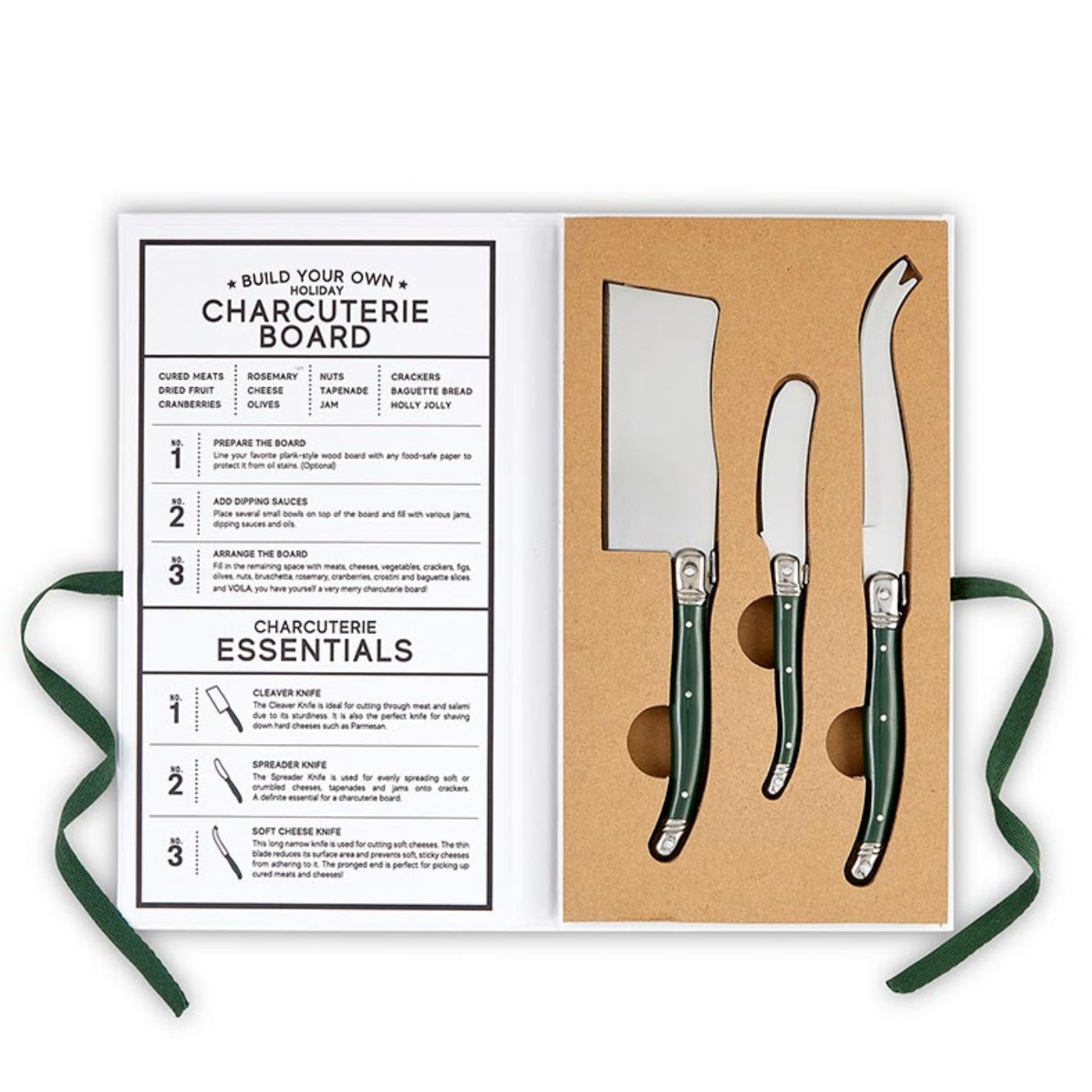 Green Charcuterie Knives