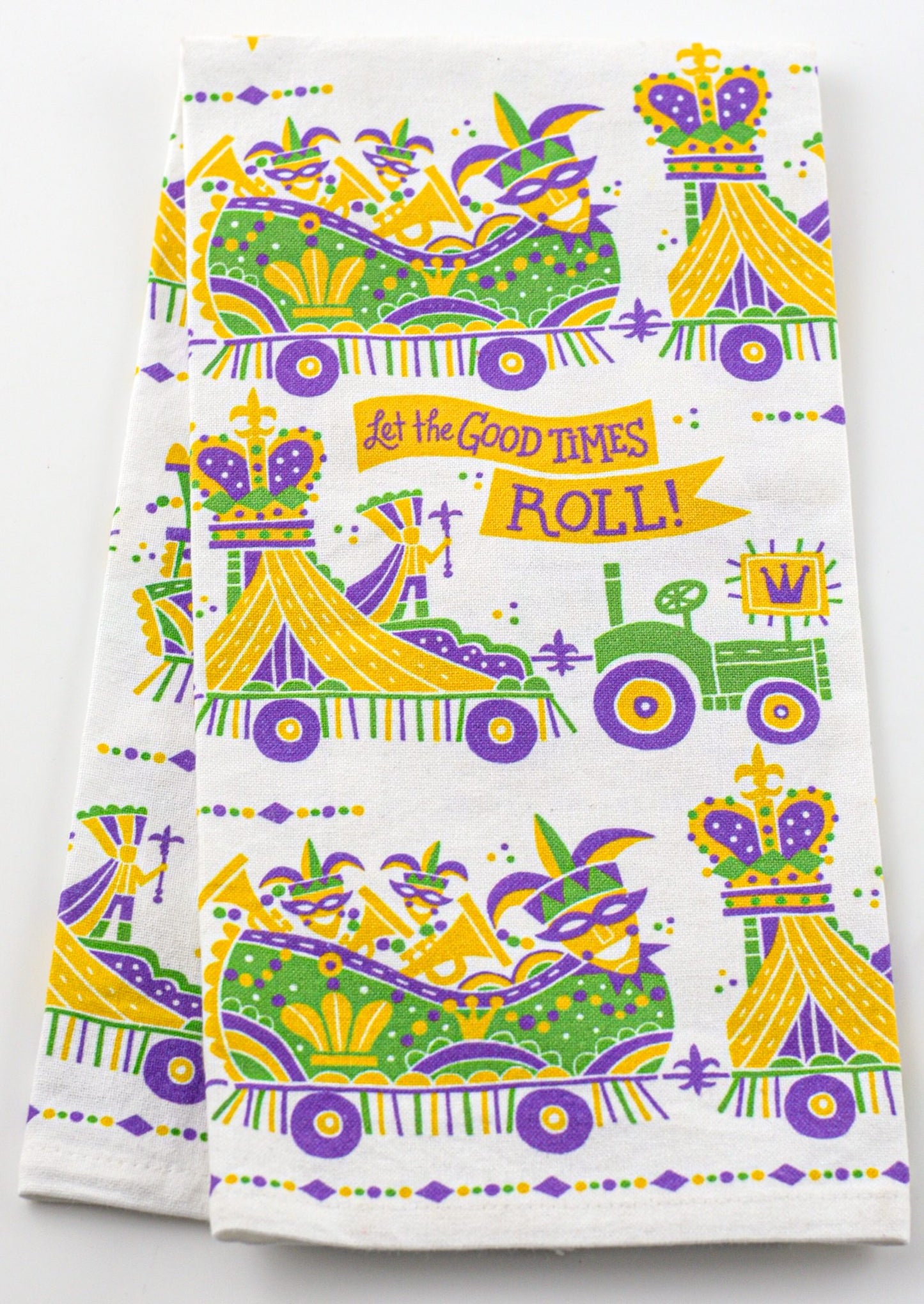 Let the Good Times Roll Tea Towel
