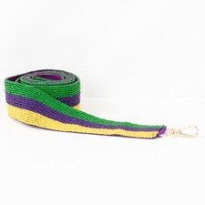 Mardi Gras Striped Purse Strap