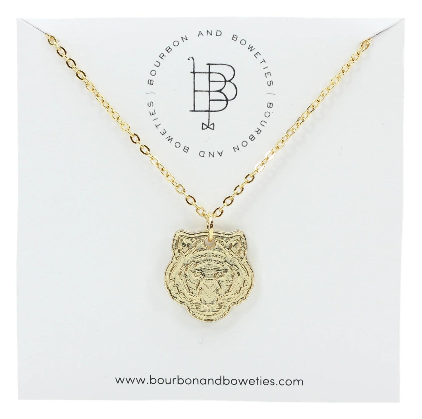Bourbon and Bowties Tiger Necklace