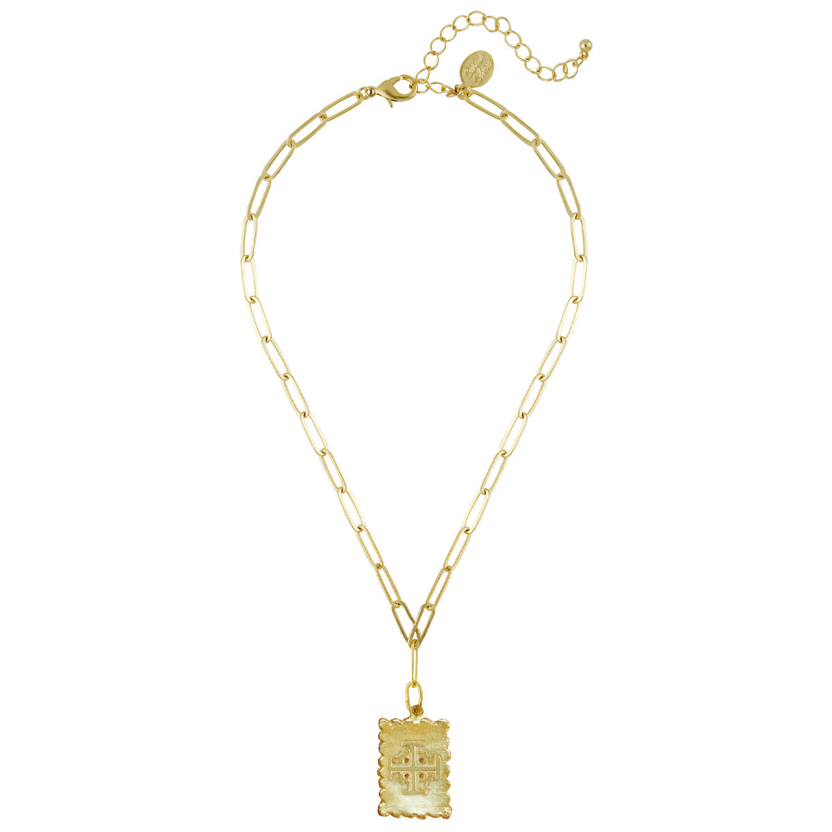Jerusalem Cross Stamp Necklaces
