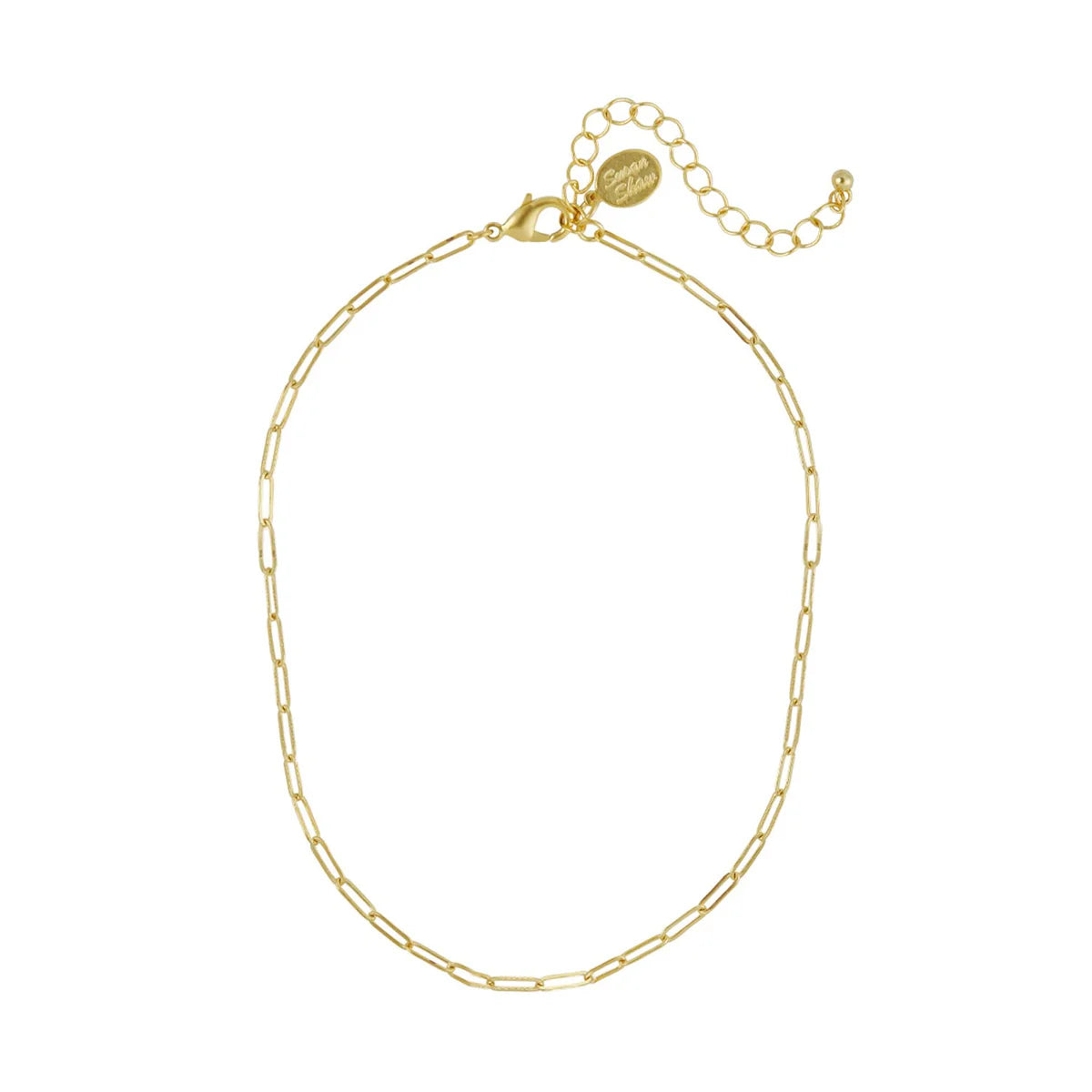 Small Paperclip Chain Necklace