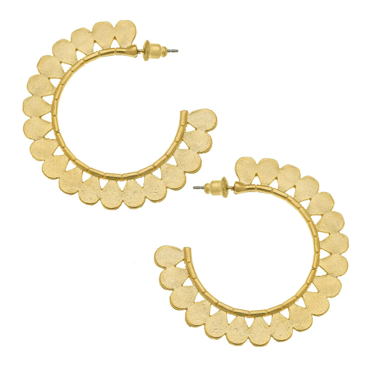 Petal Hoop Earrings
