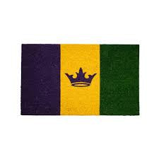 Mardi Gras Flag Coir Doormat