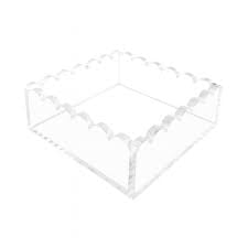 Scalloped Acrylic Napkin Holder