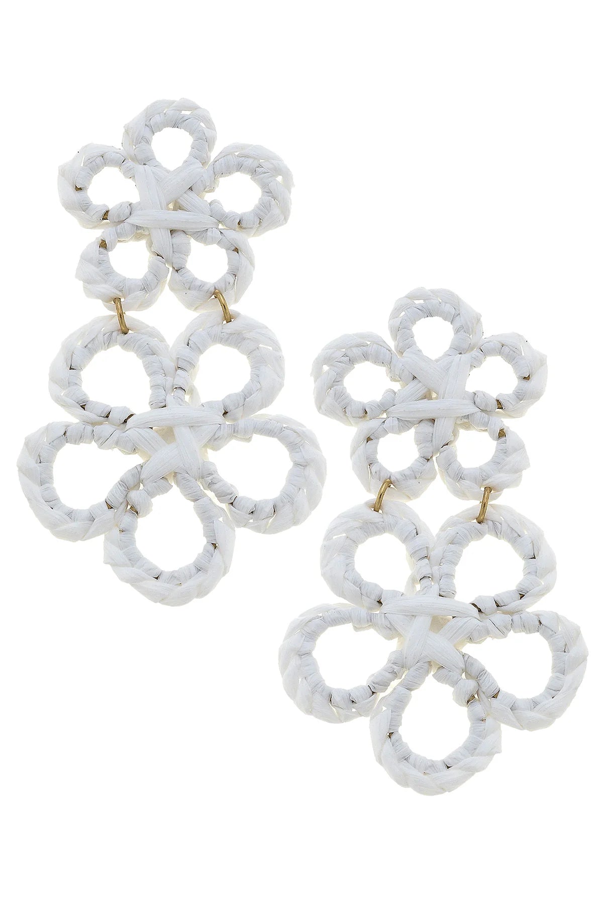 Tahiti Raffia Statement Earring