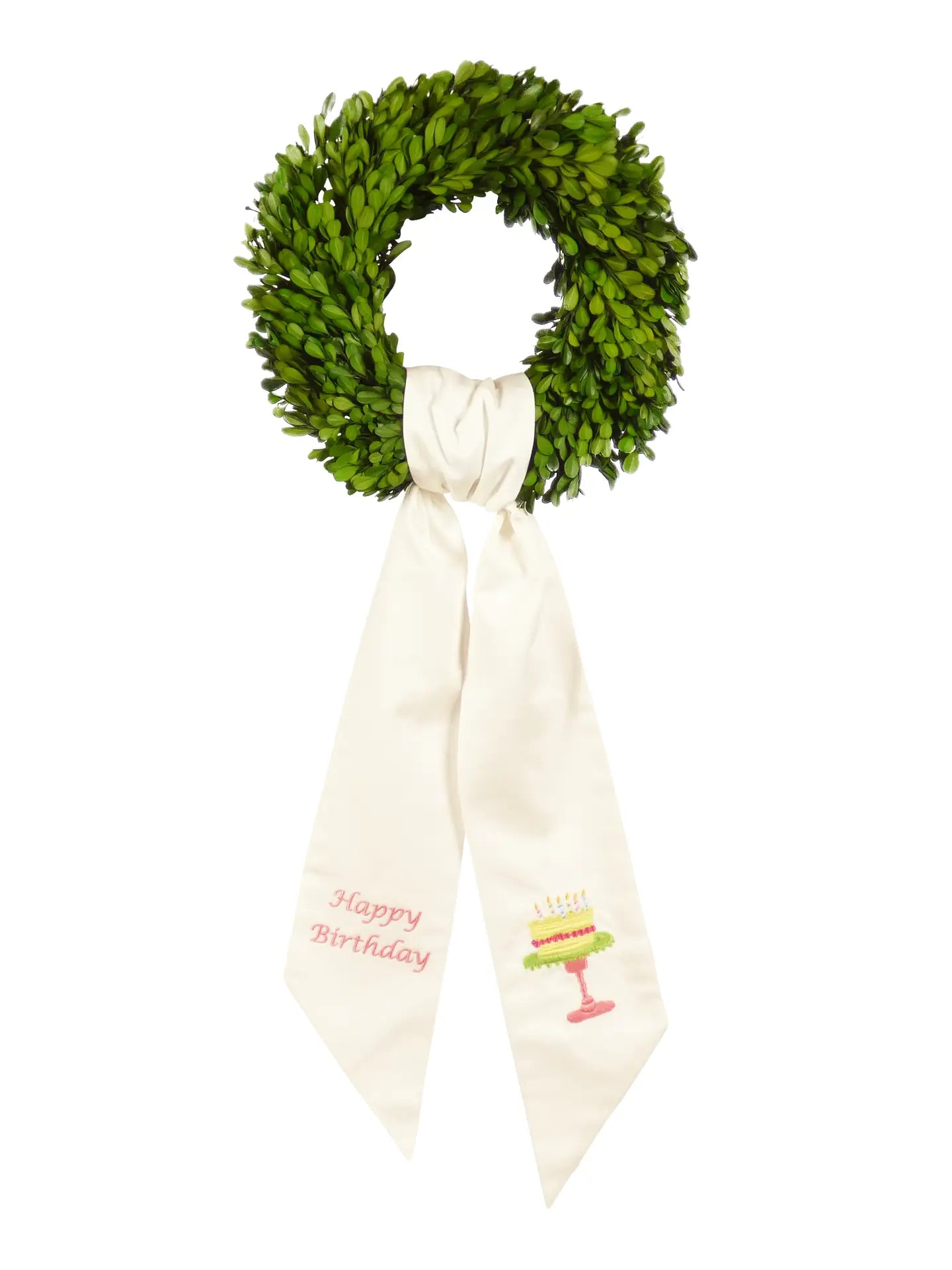 Pre Embroidered Baby Wreath Sash