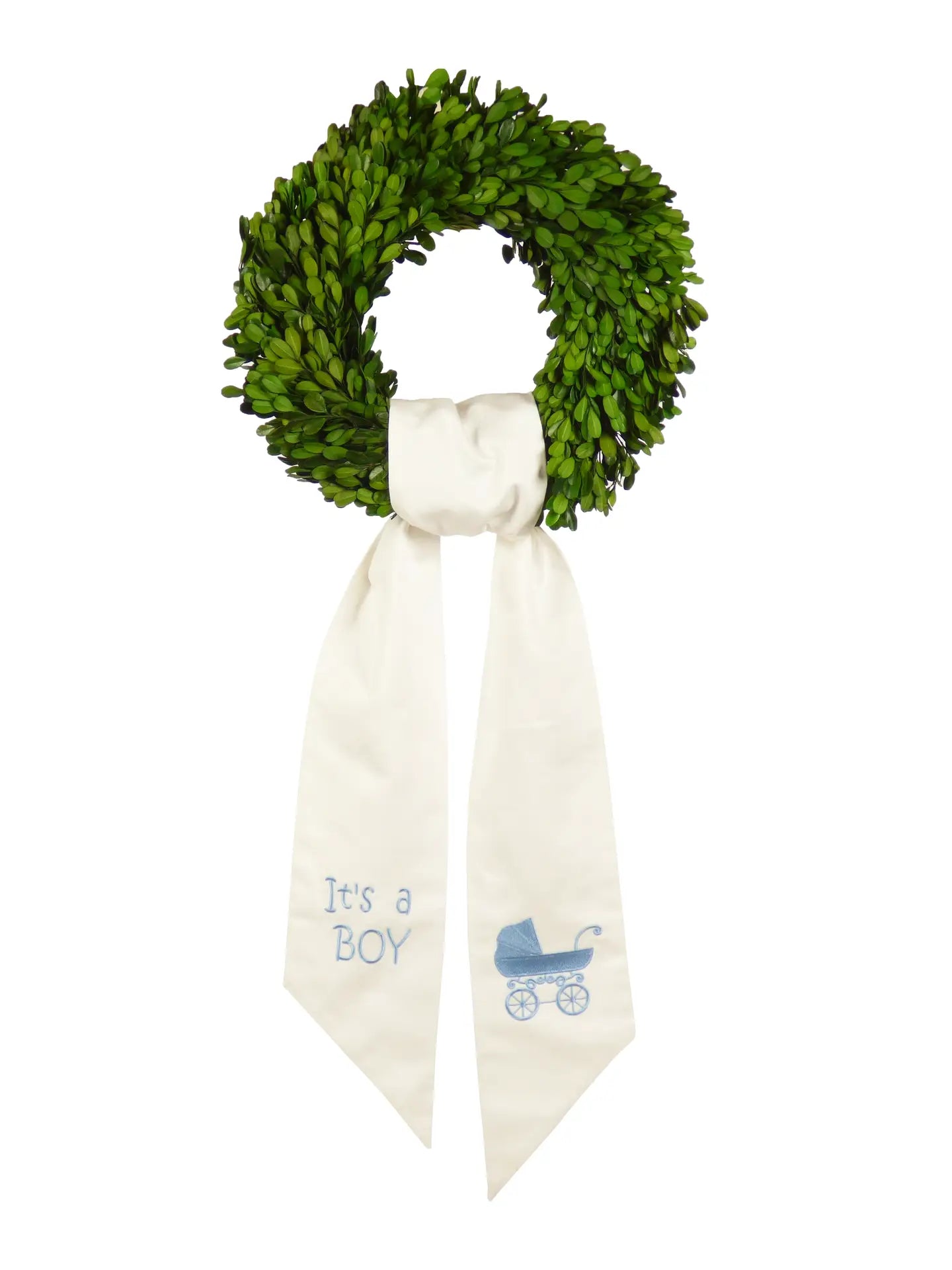 Pre Embroidered Baby Wreath Sash