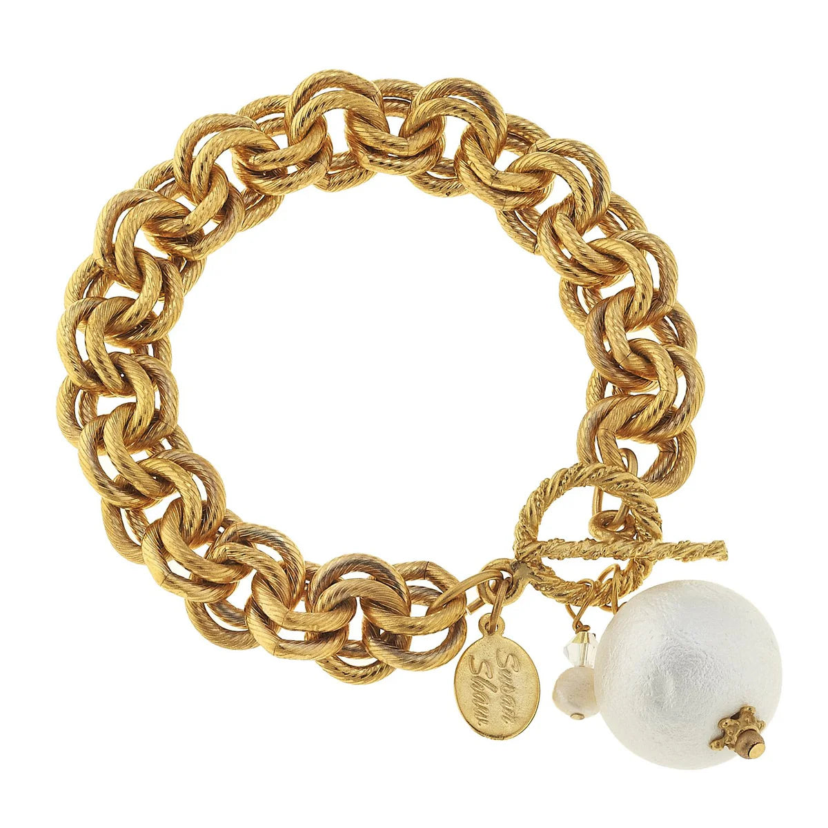 Double Link Fresh Water Pearl Bracelet