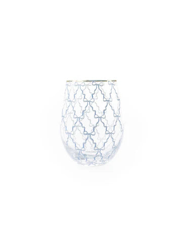 Stemless Bow Trellis Wine Glass