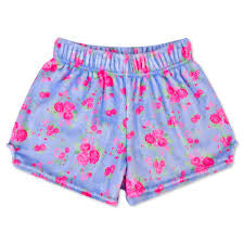 Ditzy Floral Plush Shorts