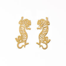 Bianca Tiger Drop Earrings