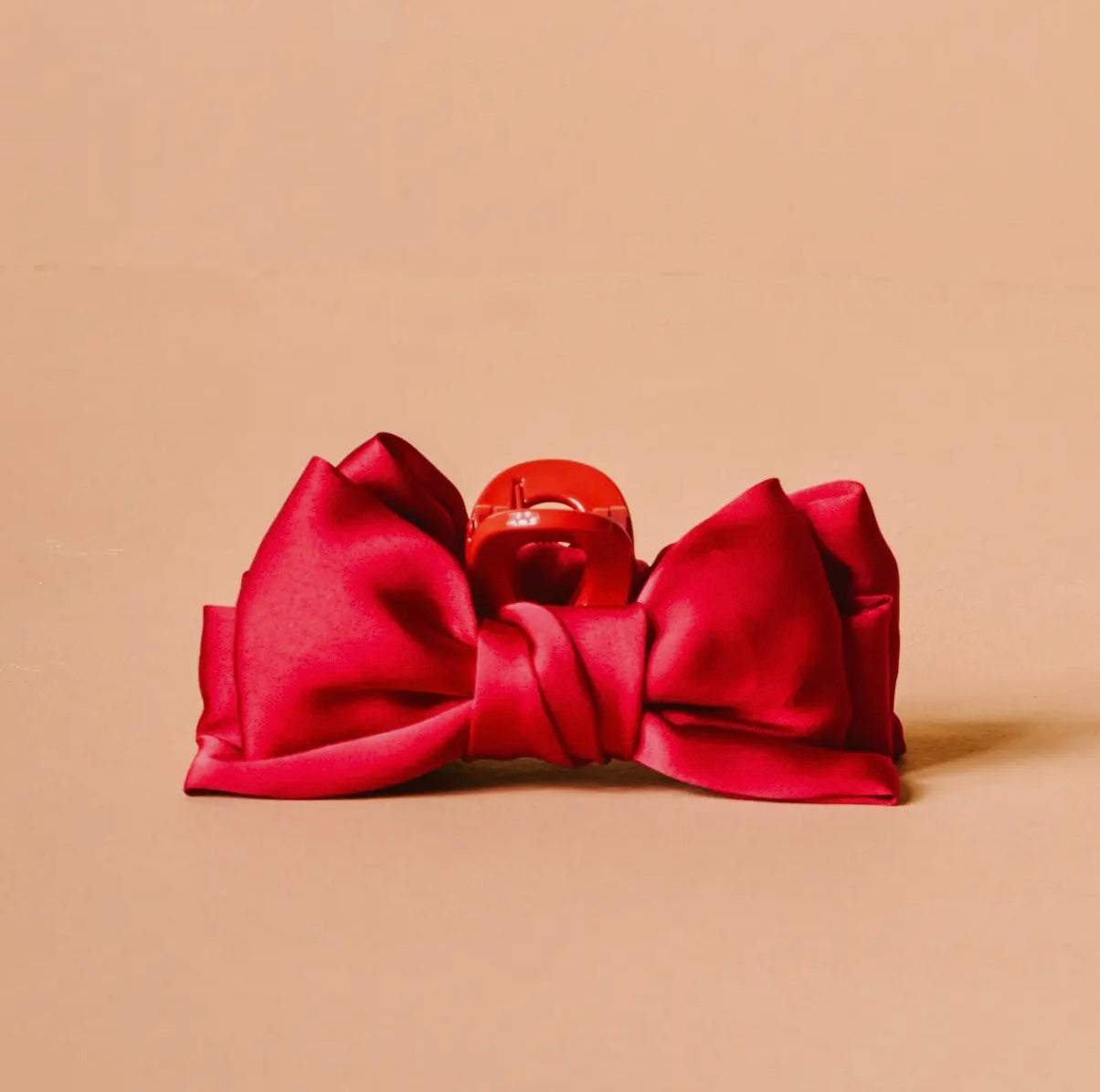 Mini Satin Bow Claw Clip