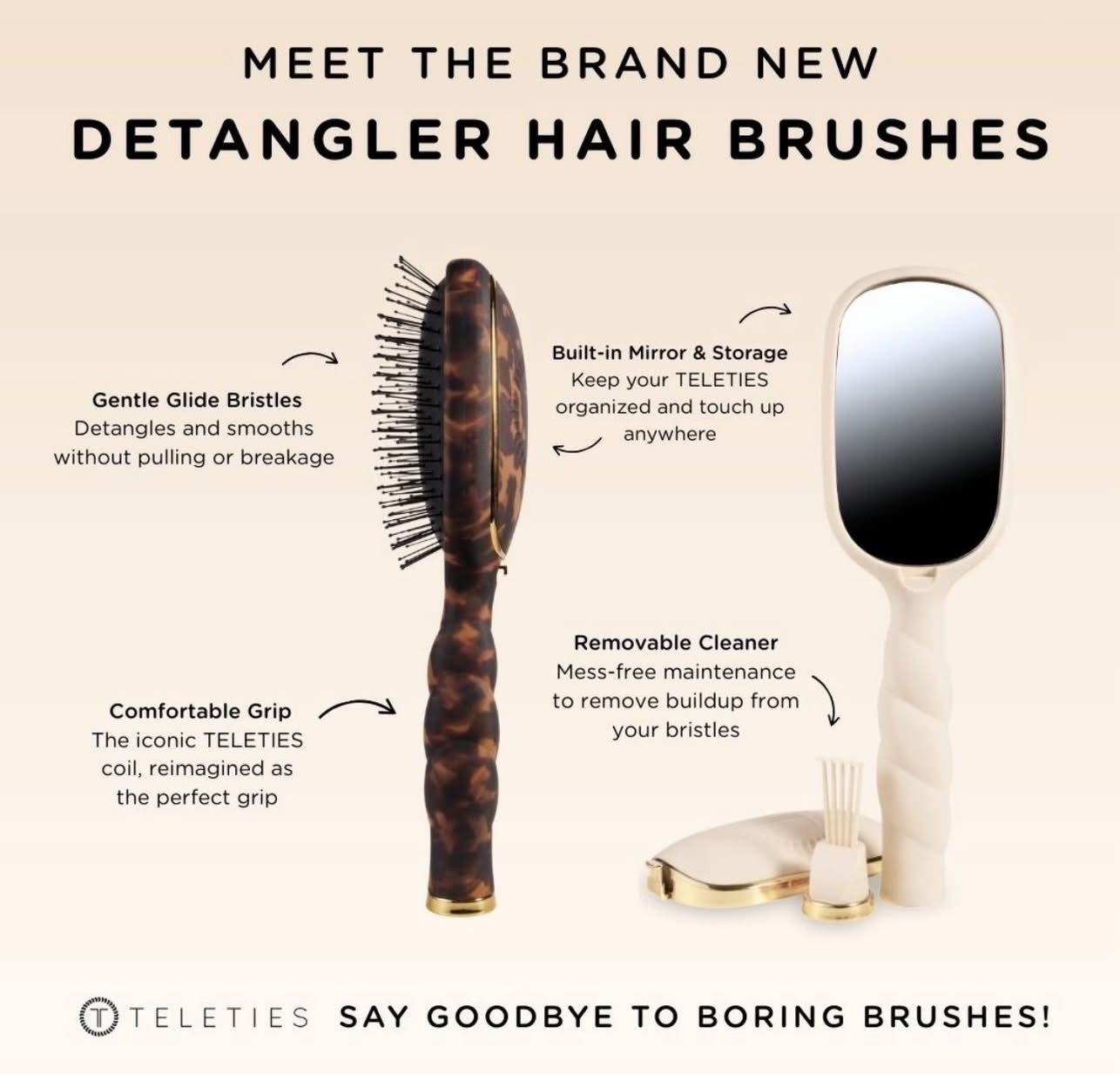 Teleties Hair Brush