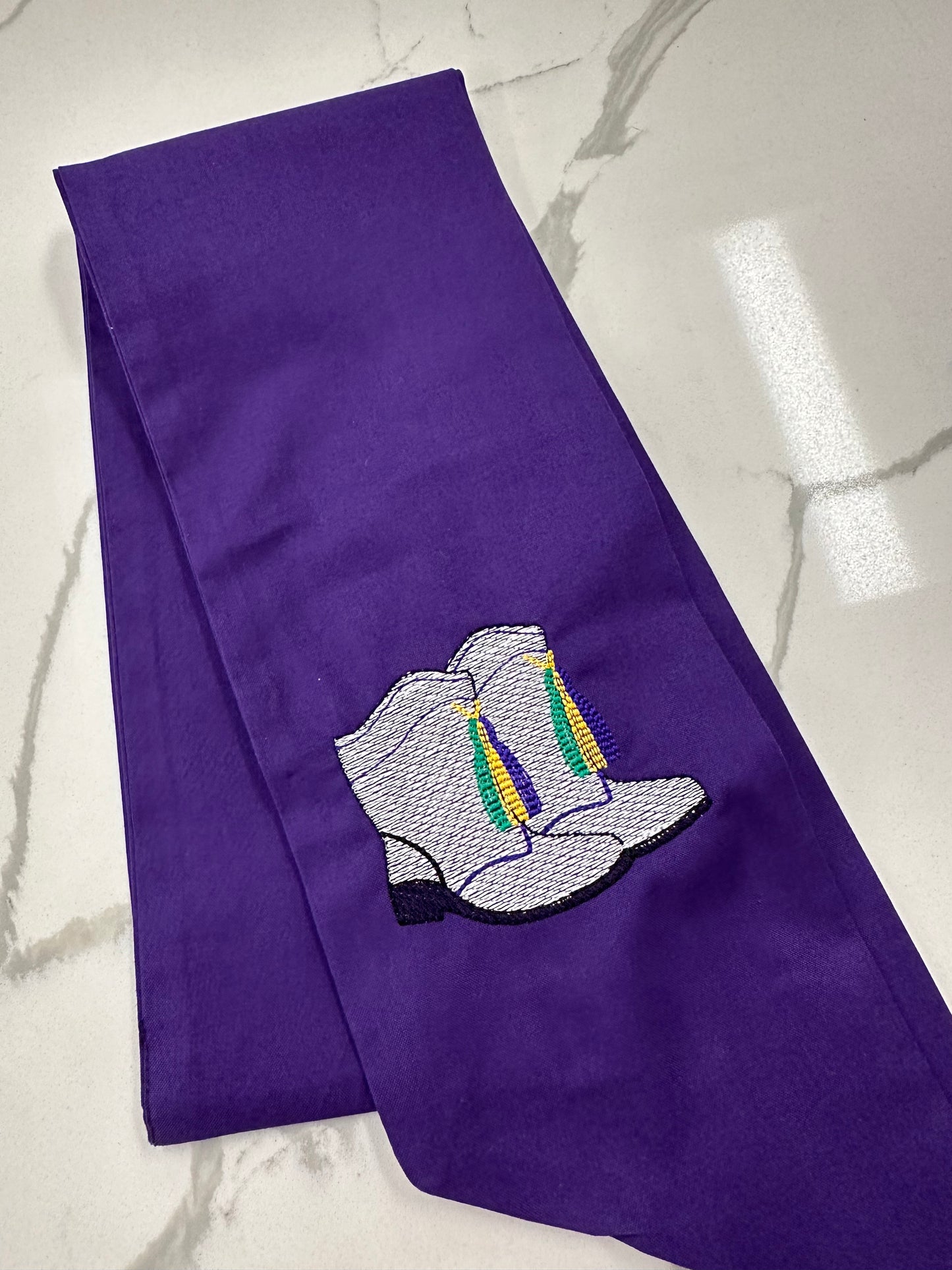 Mardi Gras Wreath Sash